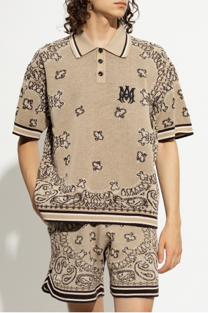 【送料関税込】AMIRI Short Sleeve Mesh Polo 送料関税込】AMIRI Short Sleeve Mesh Polo